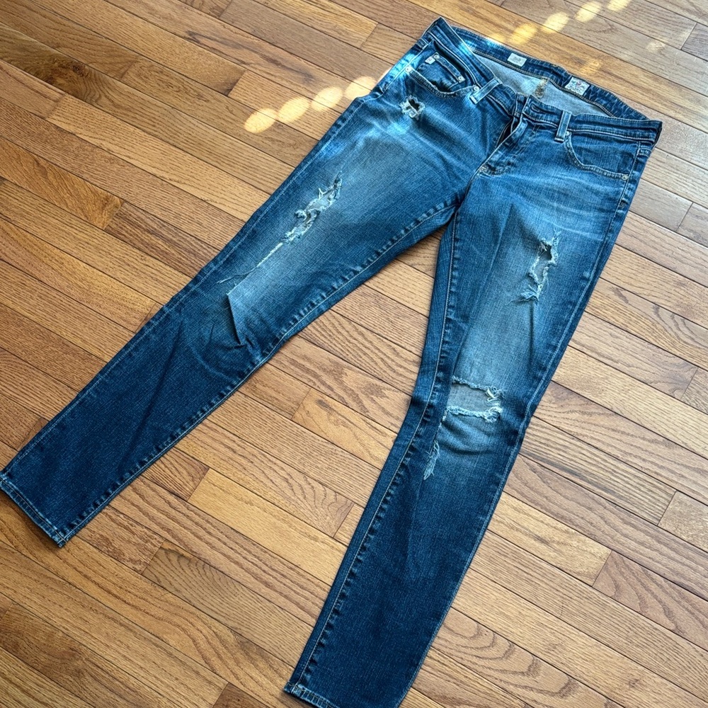 AG Adriano Goldschmied Blue Skinny Jeans